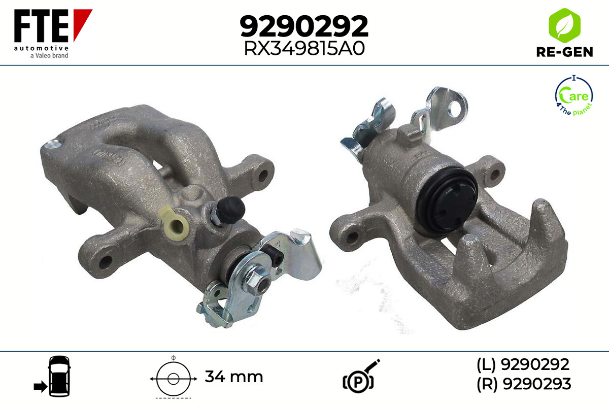Étrier de frein FTE automotive GmbH ref. 9290292