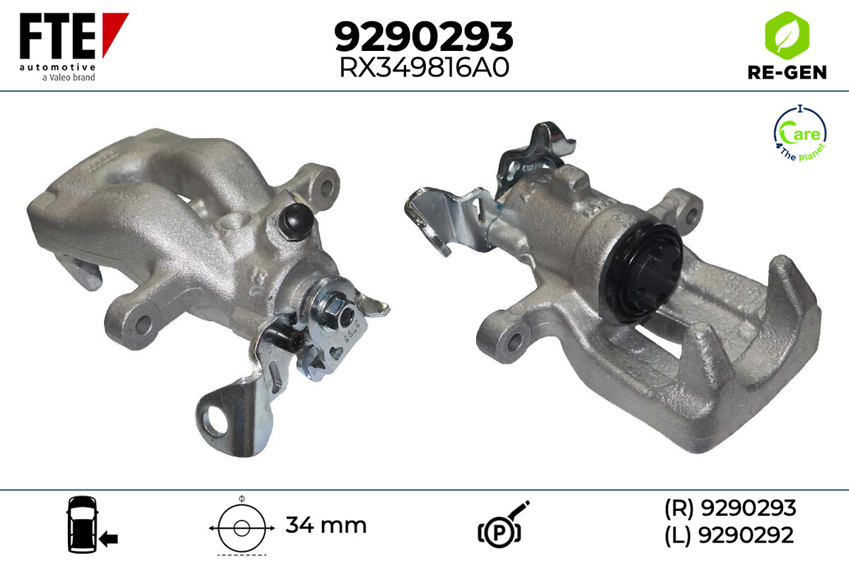 Étrier de frein FTE automotive GmbH ref. 9290293
