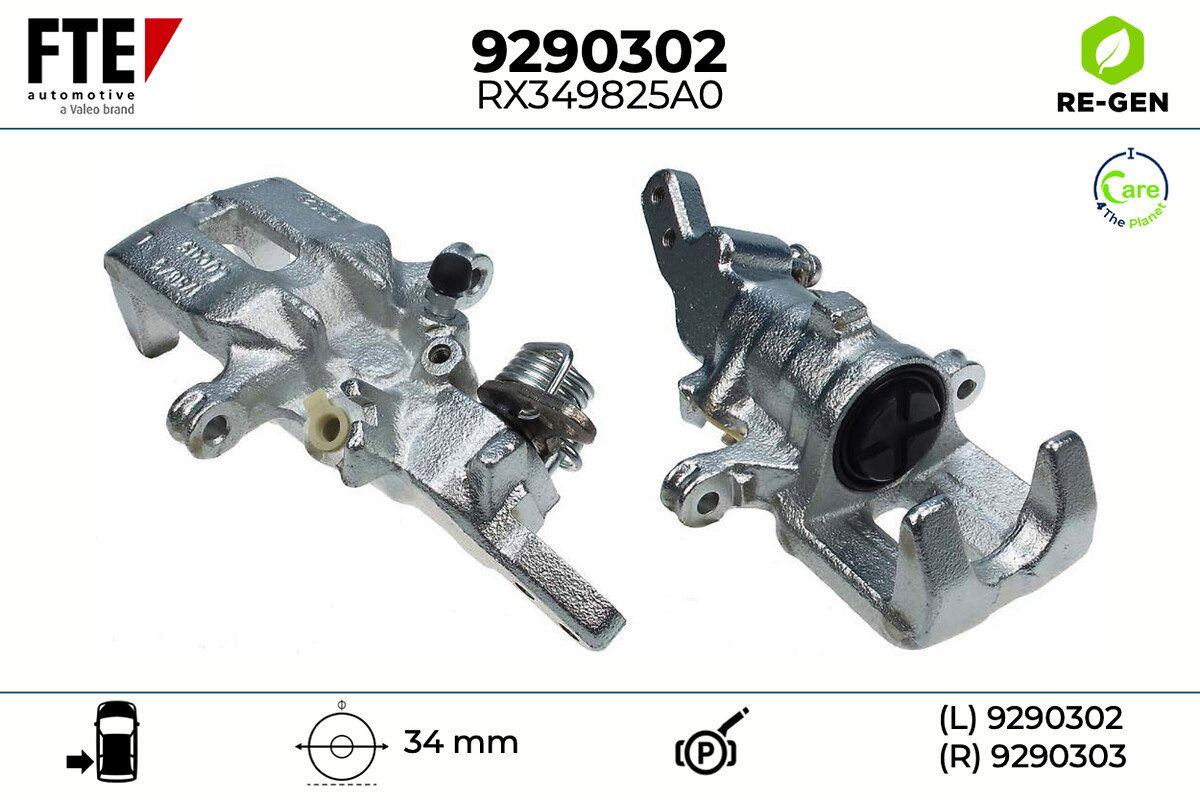 Étrier de frein FTE automotive GmbH ref. 9290302