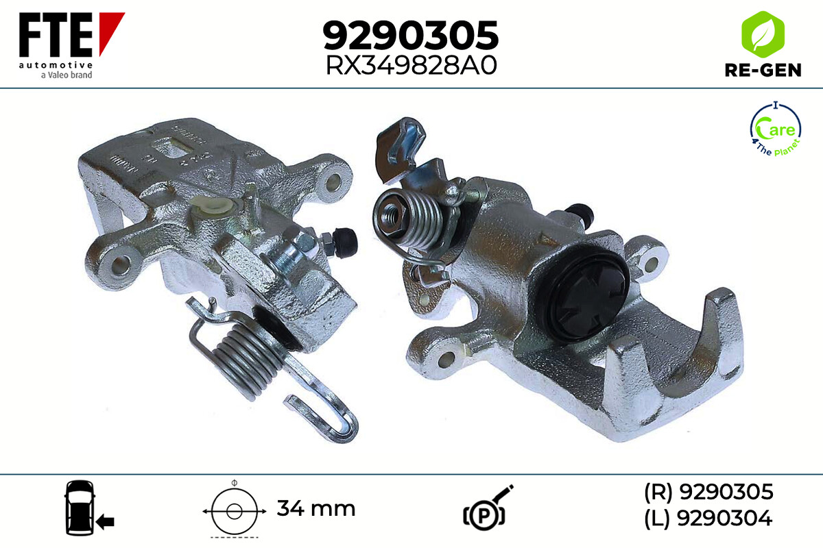 Étrier de frein FTE automotive GmbH ref. 9290305