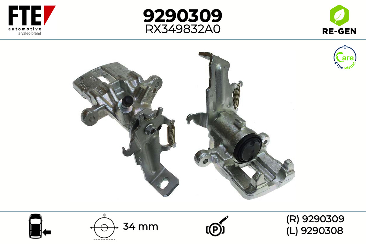 Étrier de frein FTE automotive GmbH ref. 9290309