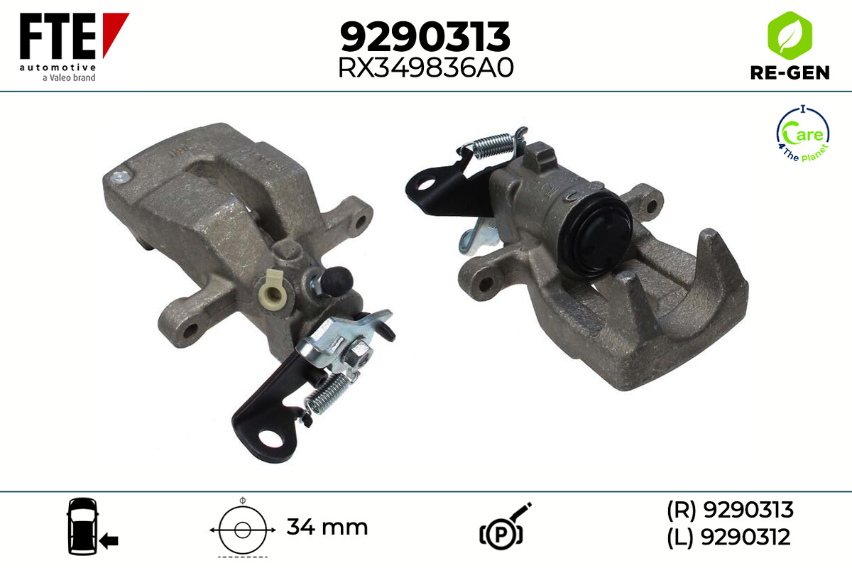 Étrier de frein FTE automotive GmbH ref. 9290313