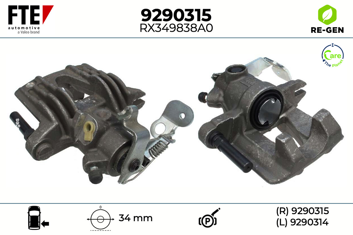 Étrier de frein FTE automotive GmbH ref. 9290315
