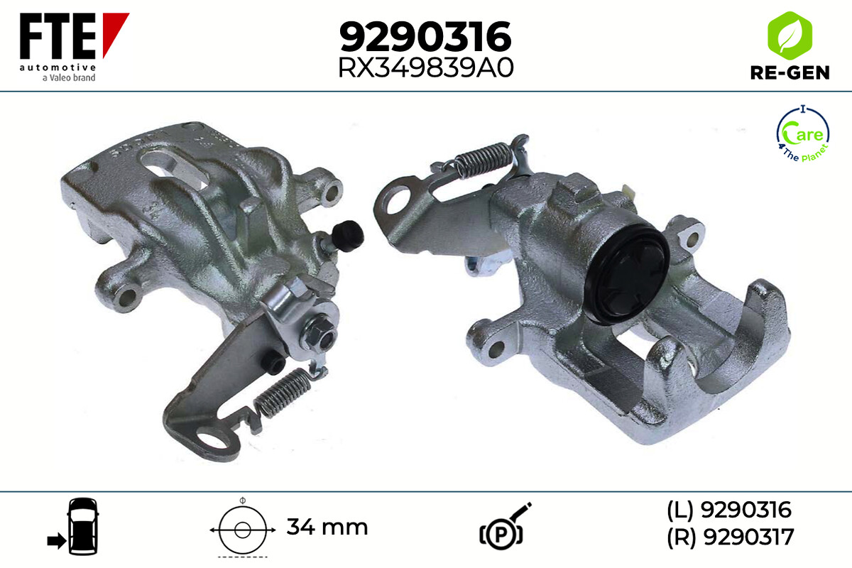 Étrier de frein FTE automotive GmbH ref. 9290316
