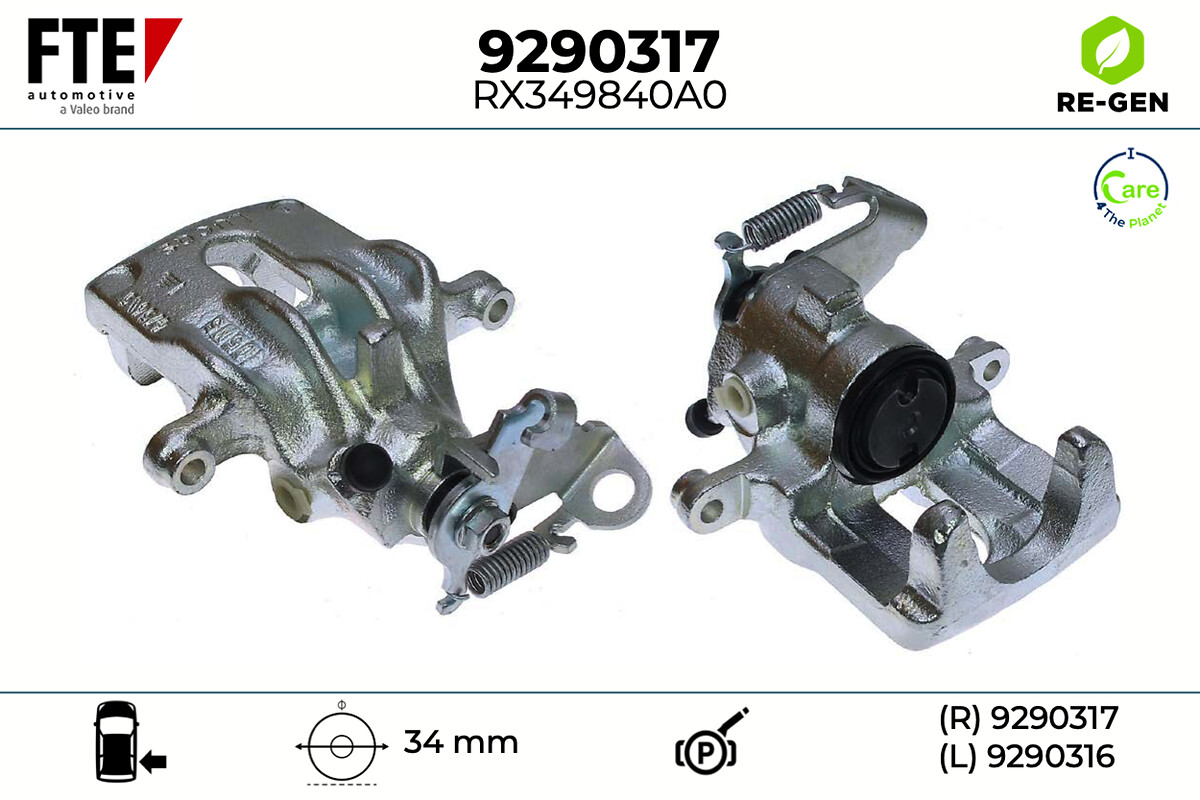 Étrier de frein FTE automotive GmbH ref. 9290317