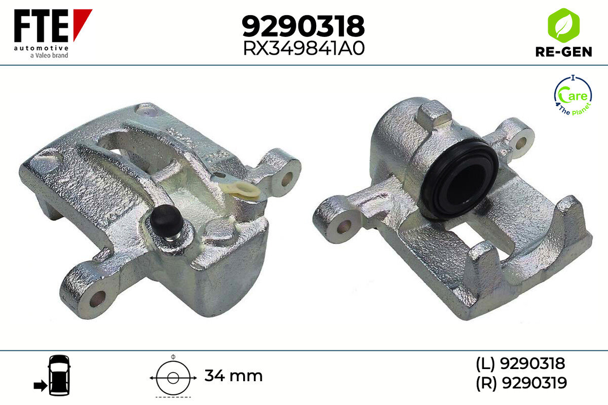 Étrier de frein FTE automotive GmbH ref. 9290318