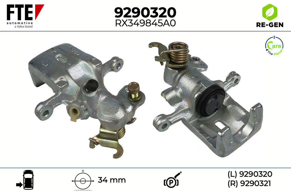 Étrier de frein FTE automotive GmbH ref. 9290320