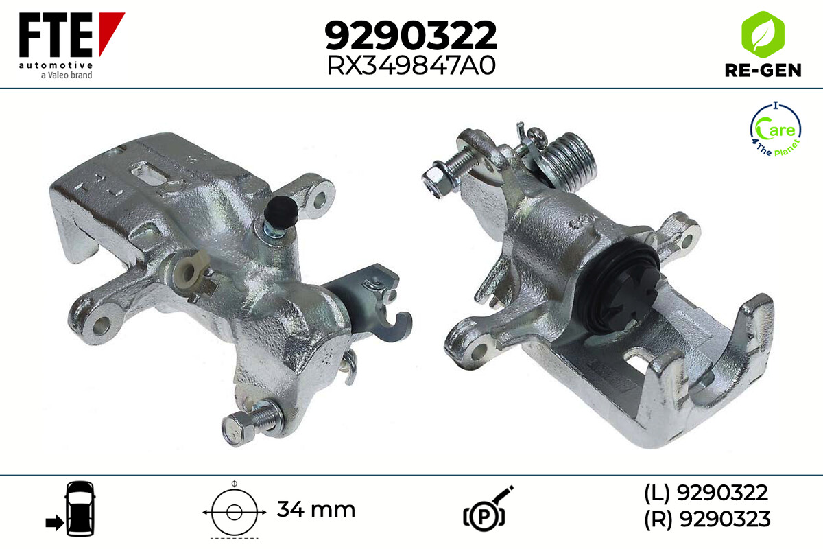 Étrier de frein FTE automotive GmbH ref. 9290322