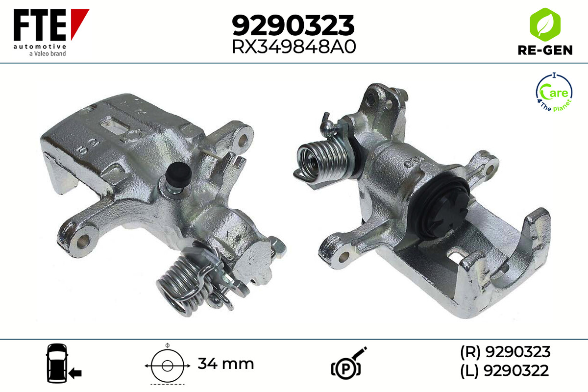 Étrier de frein FTE automotive GmbH ref. 9290323