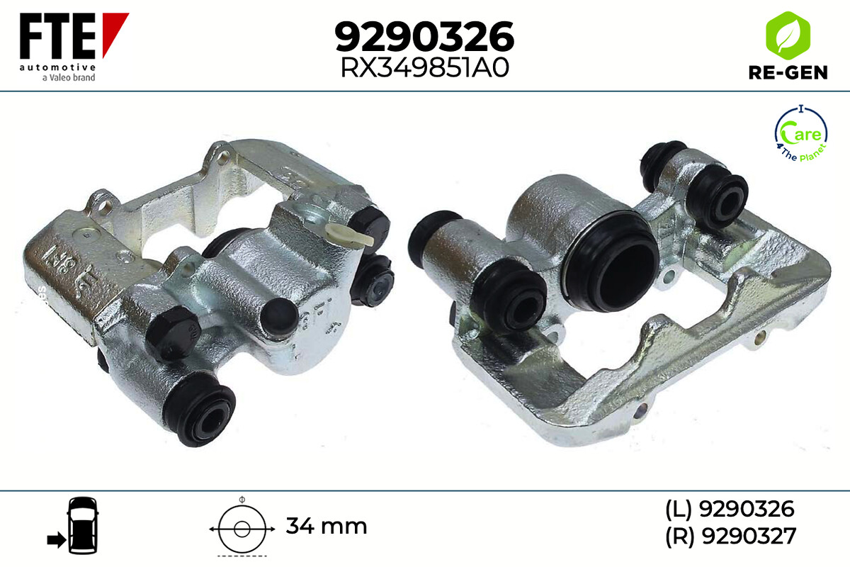 Étrier de frein FTE automotive GmbH ref. 9290326
