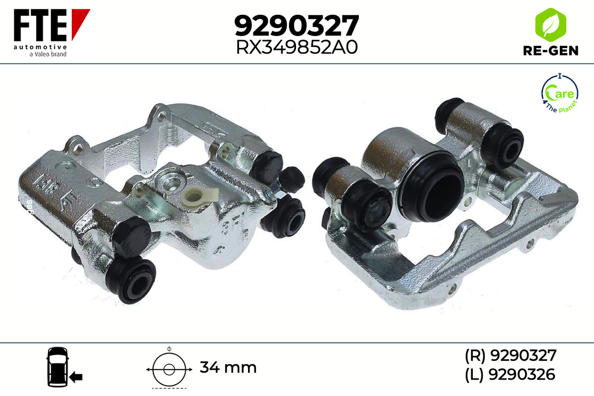 Étrier de frein FTE automotive GmbH ref. 9290327