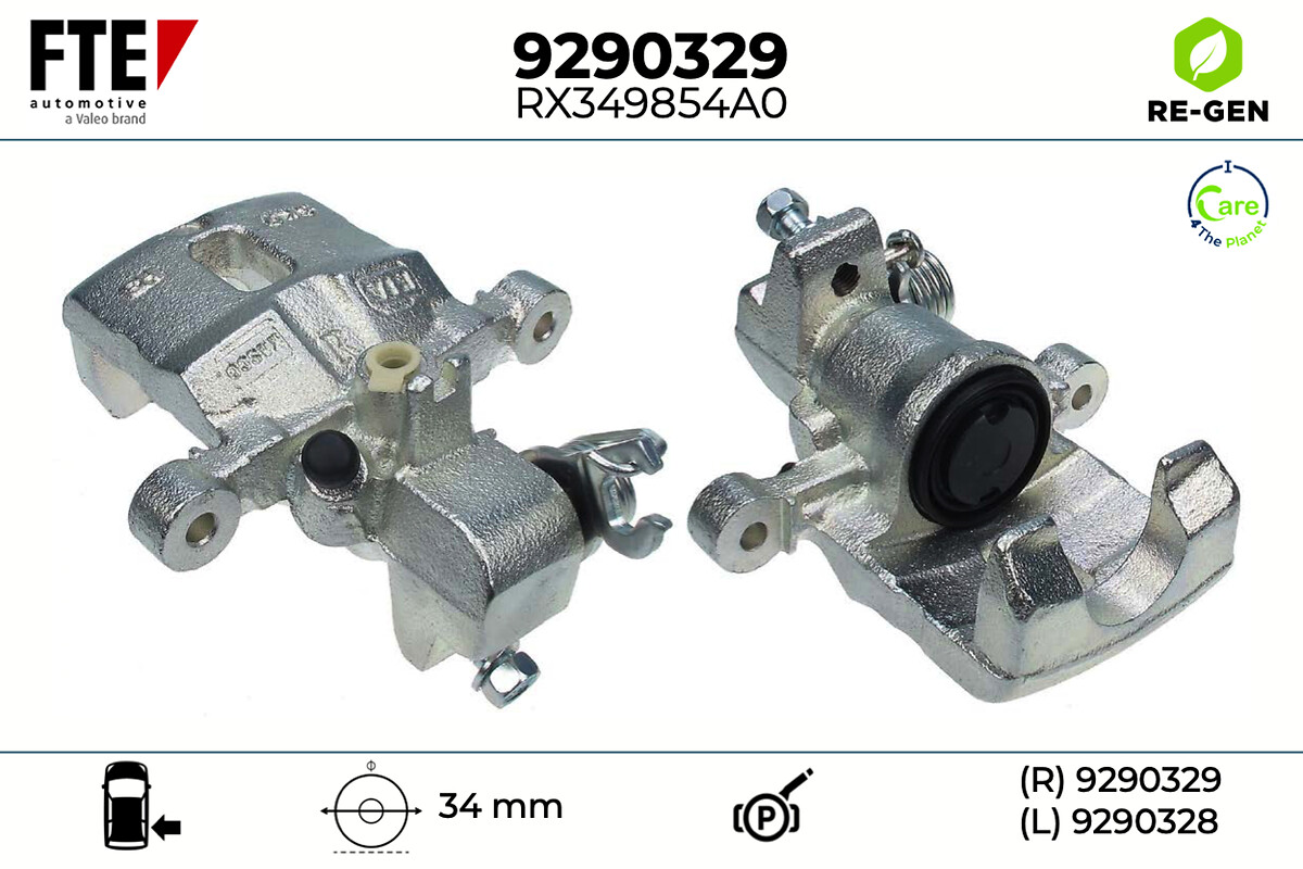 Étrier de frein FTE automotive GmbH ref. 9290329