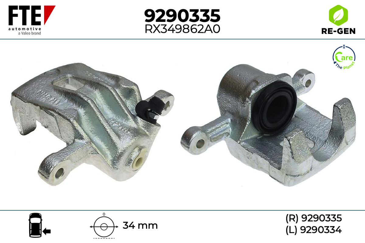 Étrier de frein FTE automotive GmbH ref. 9290335