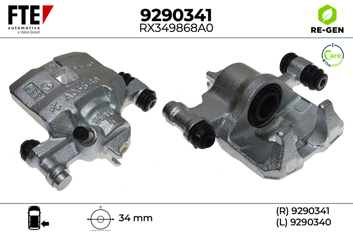 Étrier de frein FTE automotive GmbH ref. 9290341