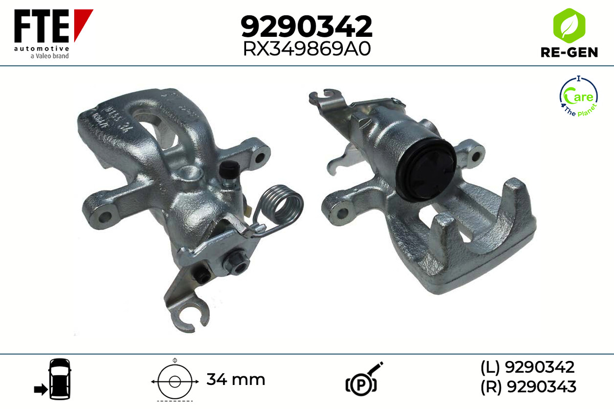 Étrier de frein FTE automotive GmbH ref. 9290342