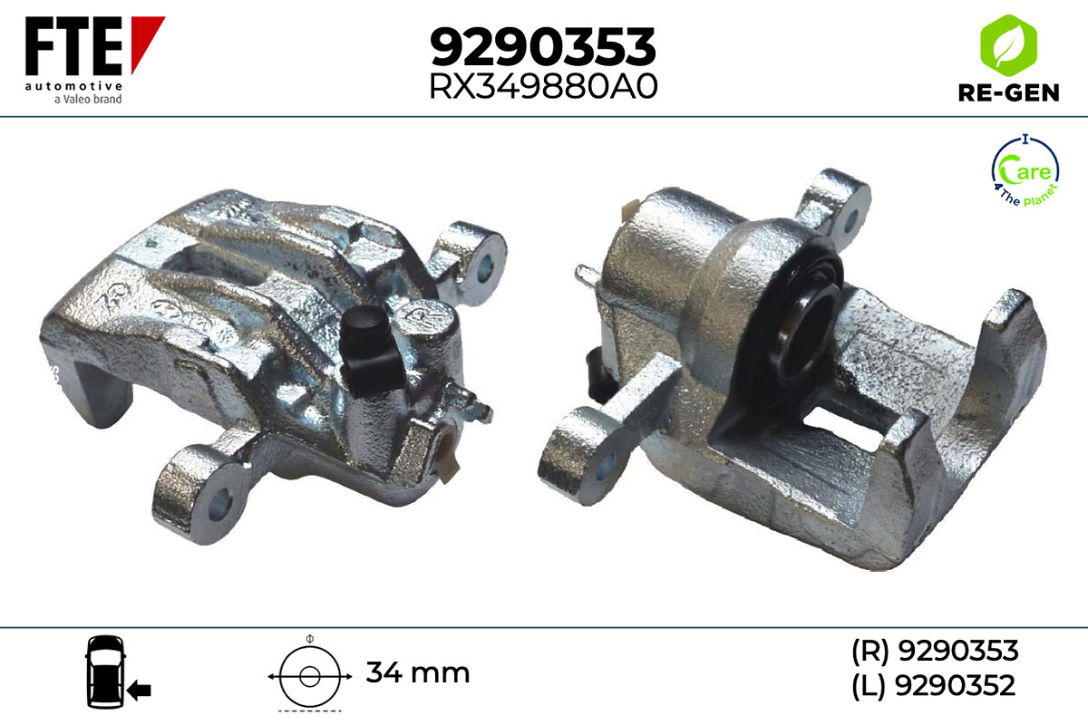 Étrier de frein FTE automotive GmbH ref. 9290353