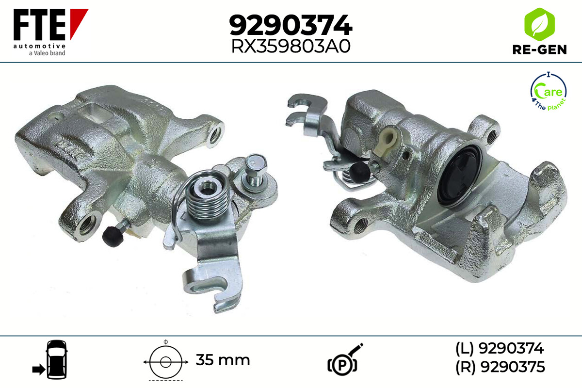 Étrier de frein FTE automotive GmbH ref. 9290374