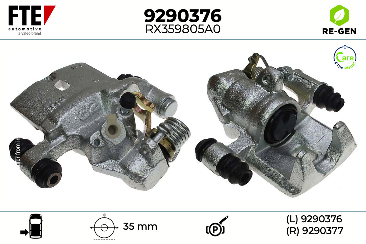 Étrier de frein FTE automotive GmbH ref. 9290376