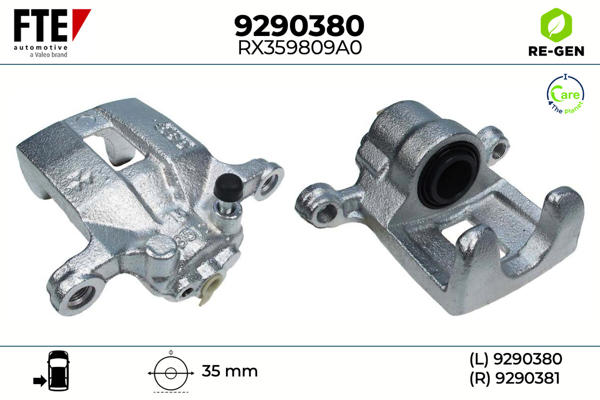 Étrier de frein FTE automotive GmbH ref. 9290380