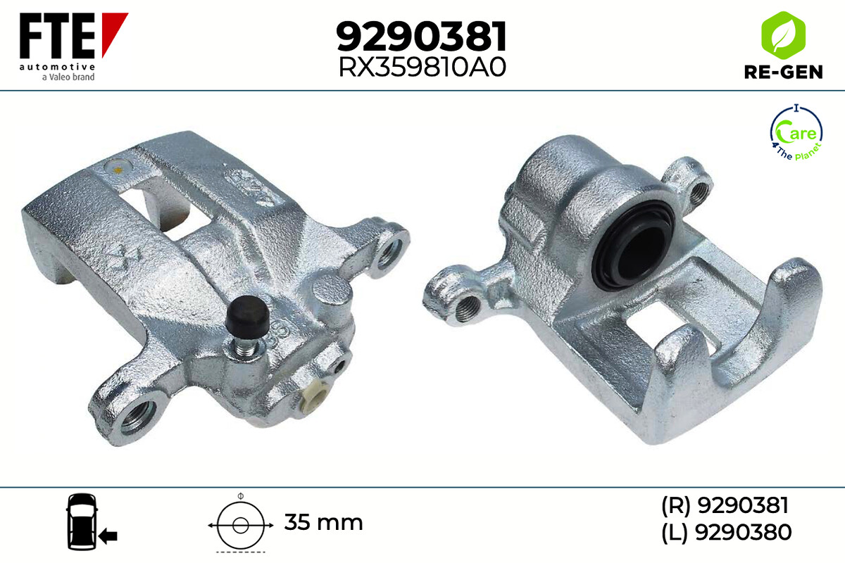 Étrier de frein FTE automotive GmbH ref. 9290381