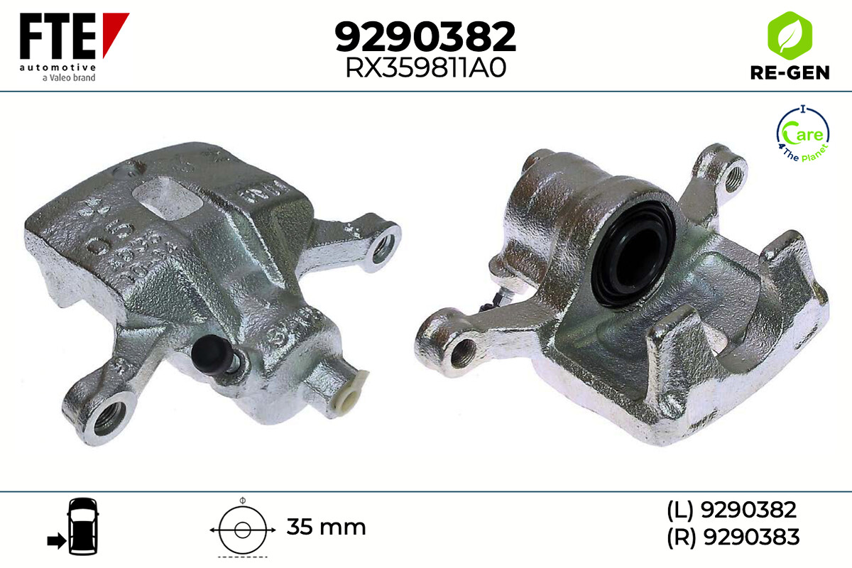 Étrier de frein FTE automotive GmbH ref. 9290382