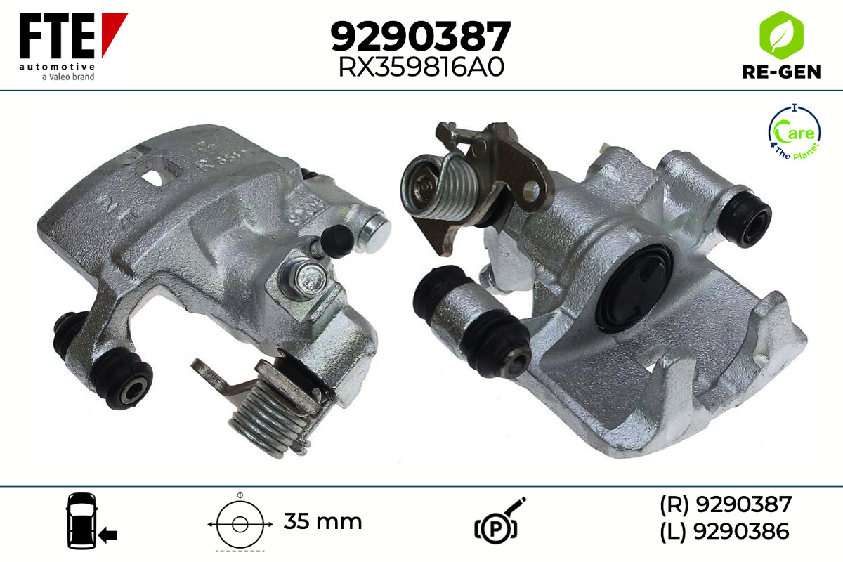 Étrier de frein FTE automotive GmbH ref. 9290387