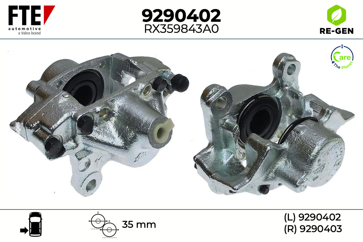 Étrier de frein FTE automotive GmbH ref. 9290402