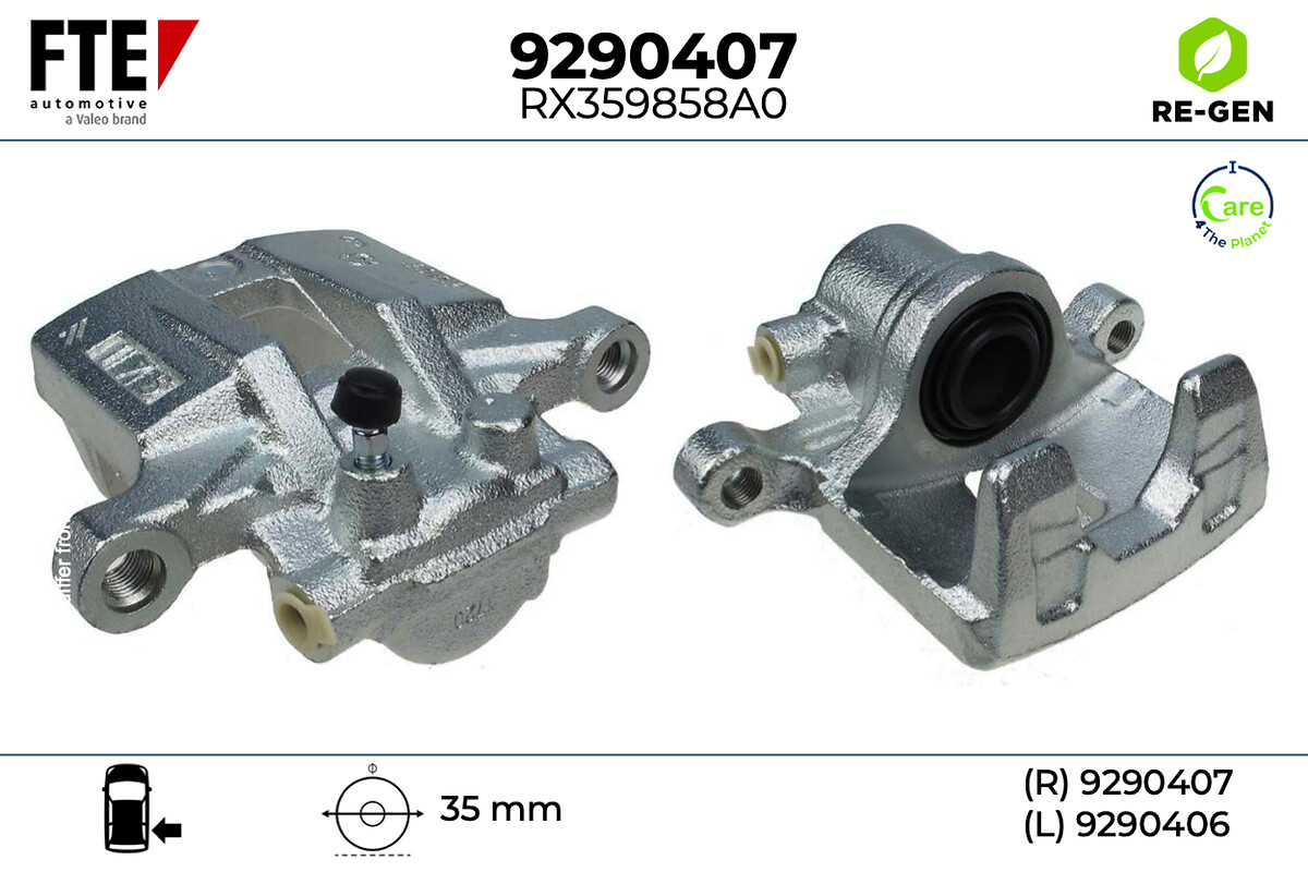 Étrier de frein FTE automotive GmbH ref. 9290407