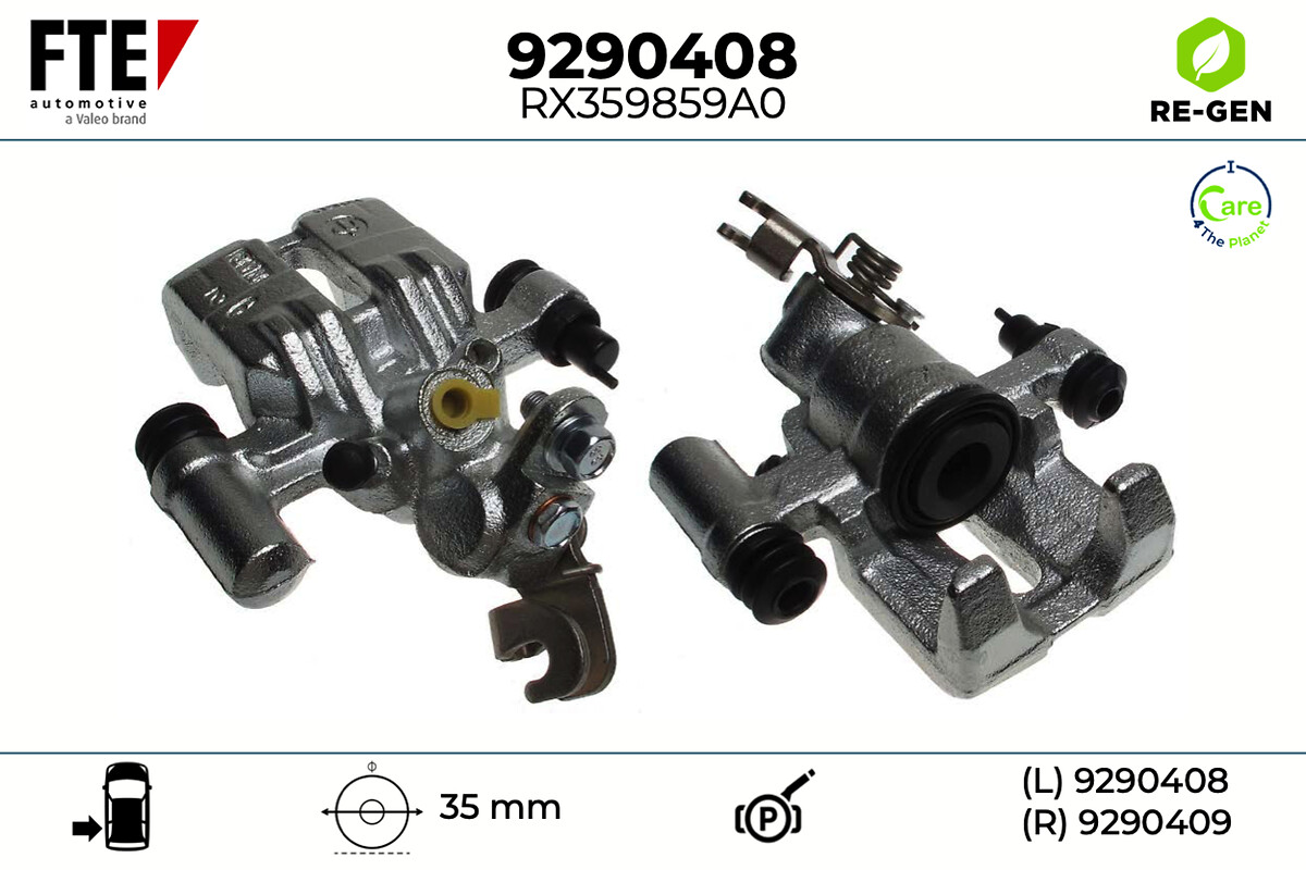 Étrier de frein FTE automotive GmbH ref. 9290408