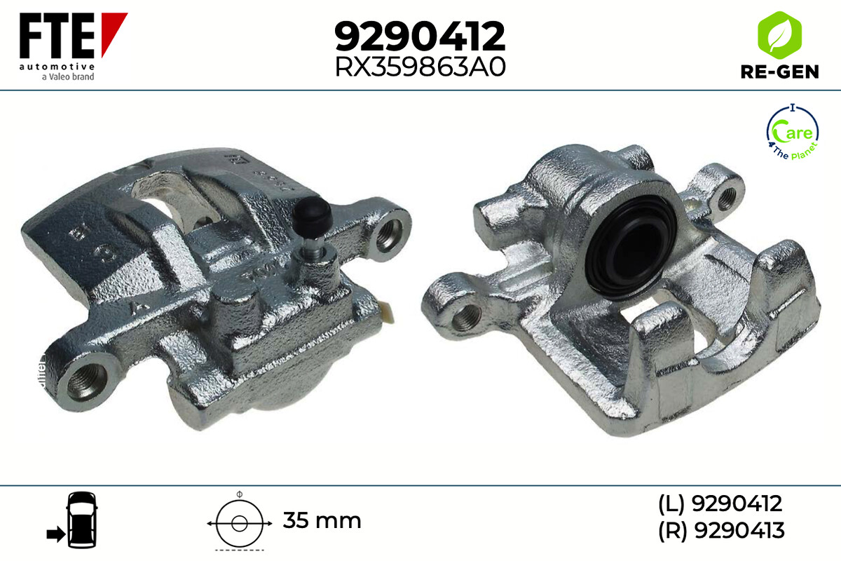 Étrier de frein FTE automotive GmbH ref. 9290412