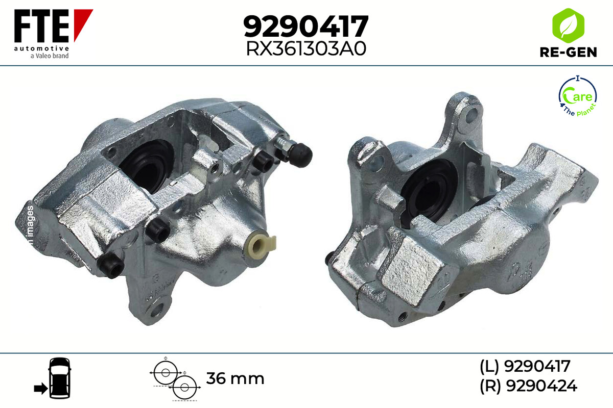 Étrier de frein FTE automotive GmbH ref. 9290417