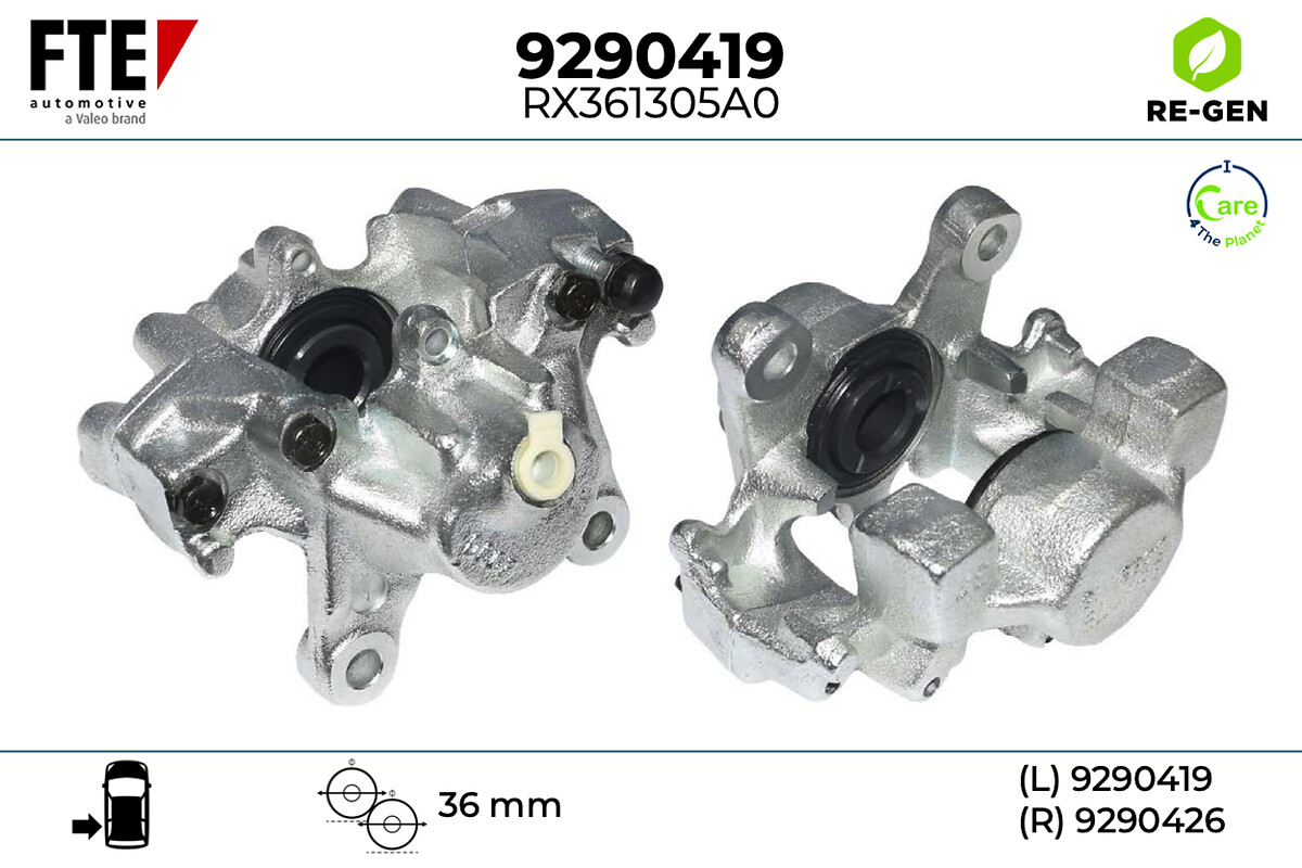 Étrier de frein FTE automotive GmbH ref. 9290419
