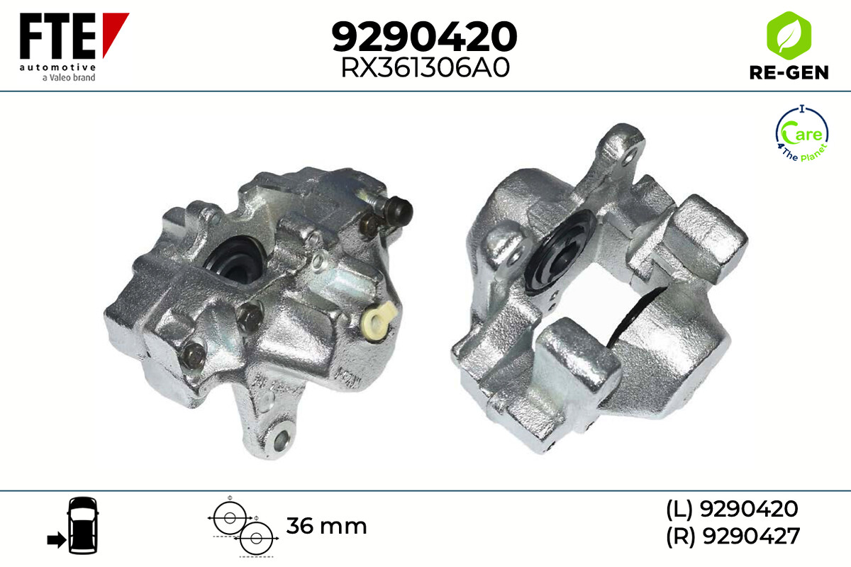 Étrier de frein FTE automotive GmbH ref. 9290420