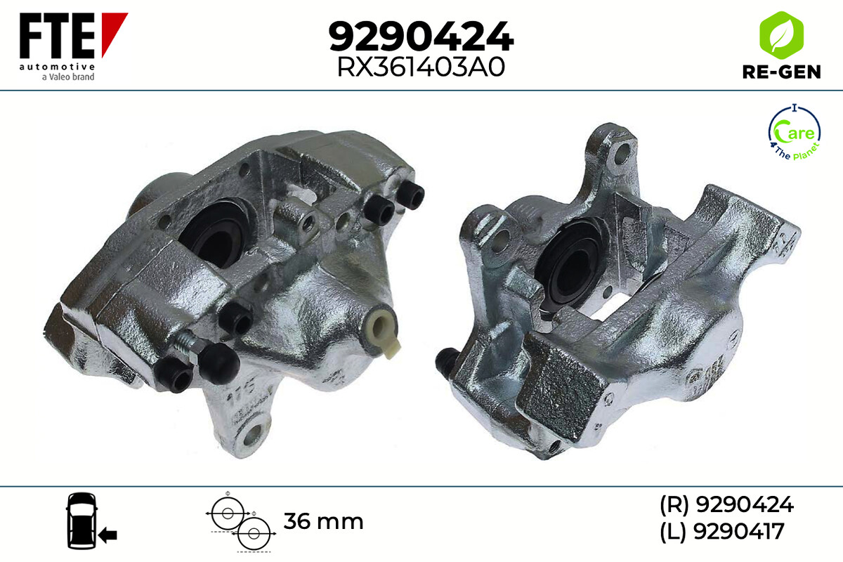 Étrier de frein FTE automotive GmbH ref. 9290424