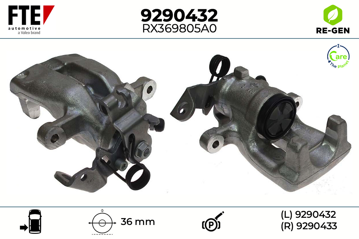 Étrier de frein FTE automotive GmbH ref. 9290432