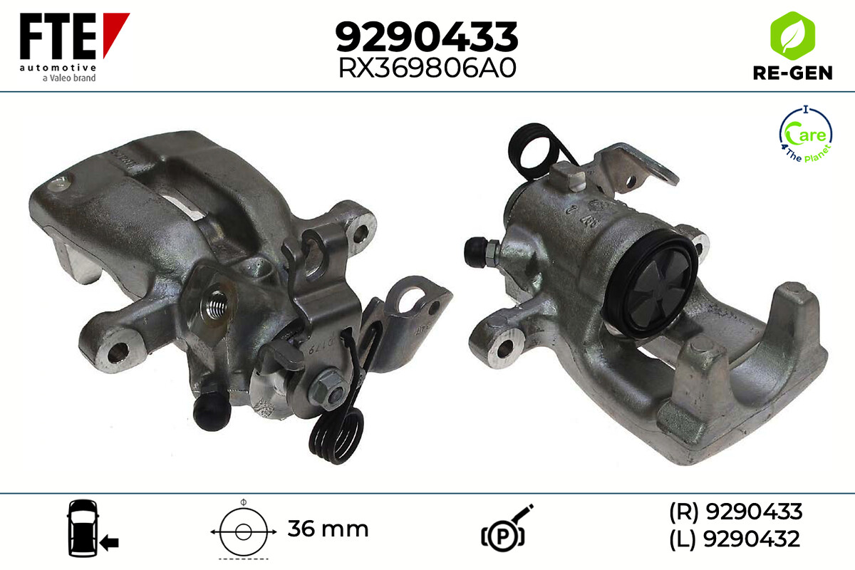Étrier de frein FTE automotive GmbH ref. 9290433