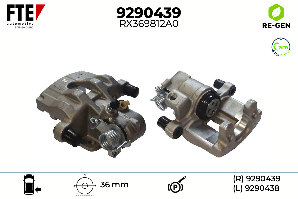Étrier de frein FTE automotive GmbH ref. 9290439