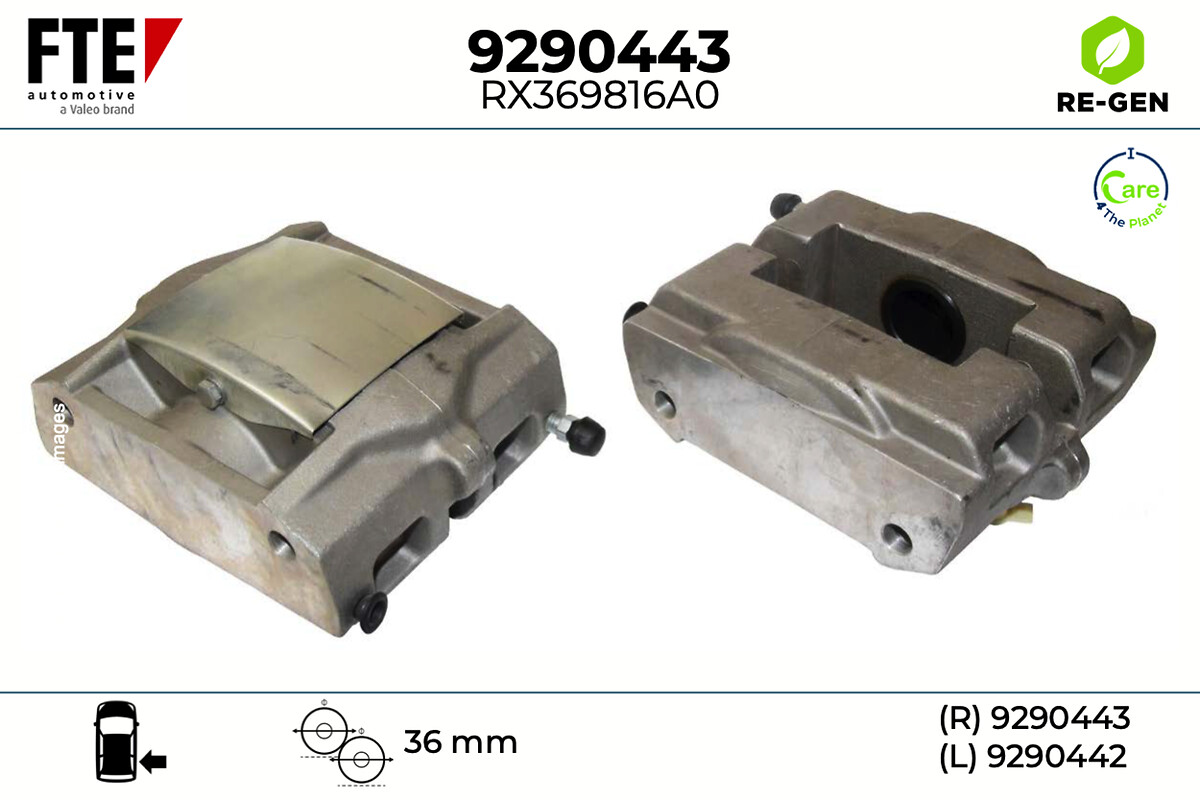 Étrier de frein FTE automotive GmbH ref. 9290443