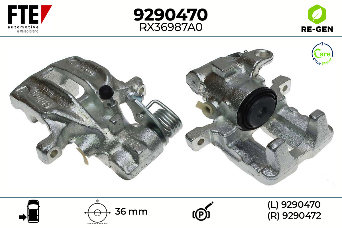 Étrier de frein FTE automotive GmbH ref. 9290470