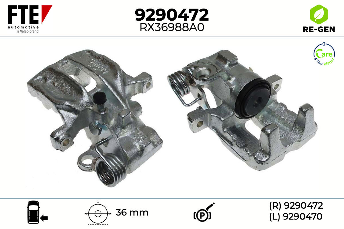 Étrier de frein FTE automotive GmbH ref. 9290472