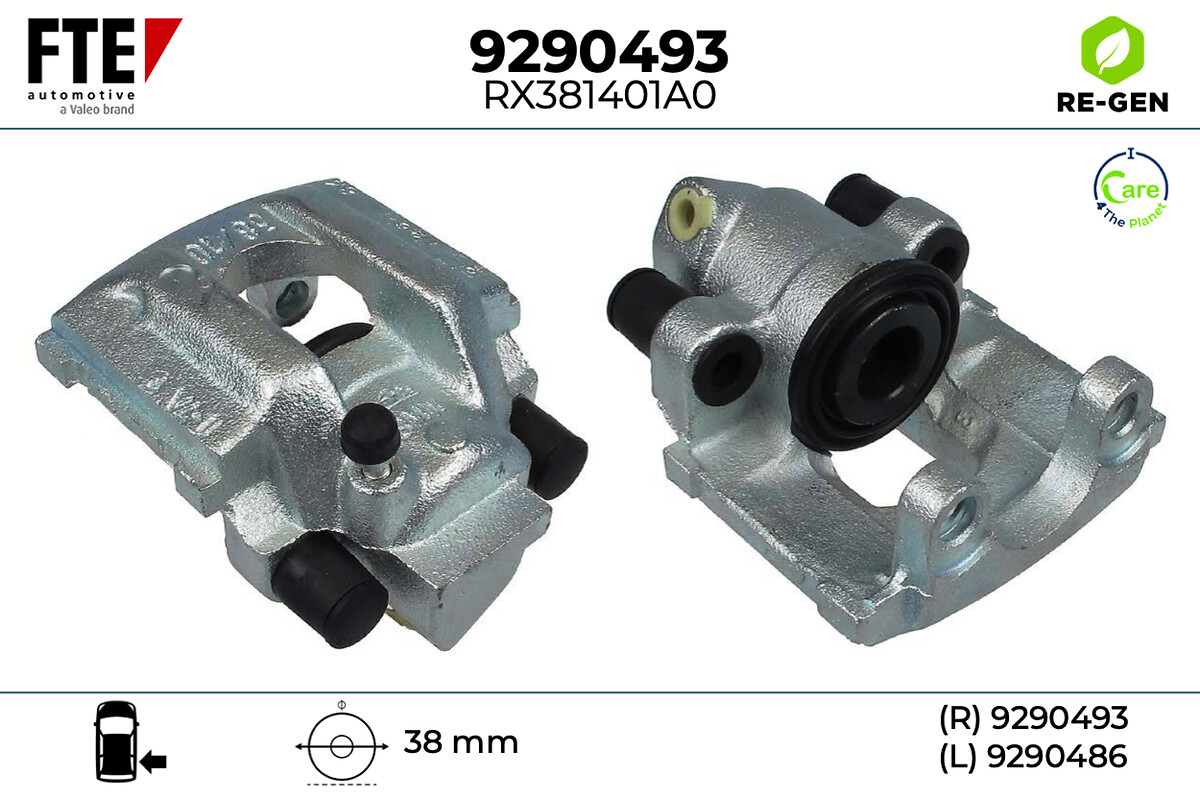 Étrier de frein FTE automotive GmbH ref. 9290493