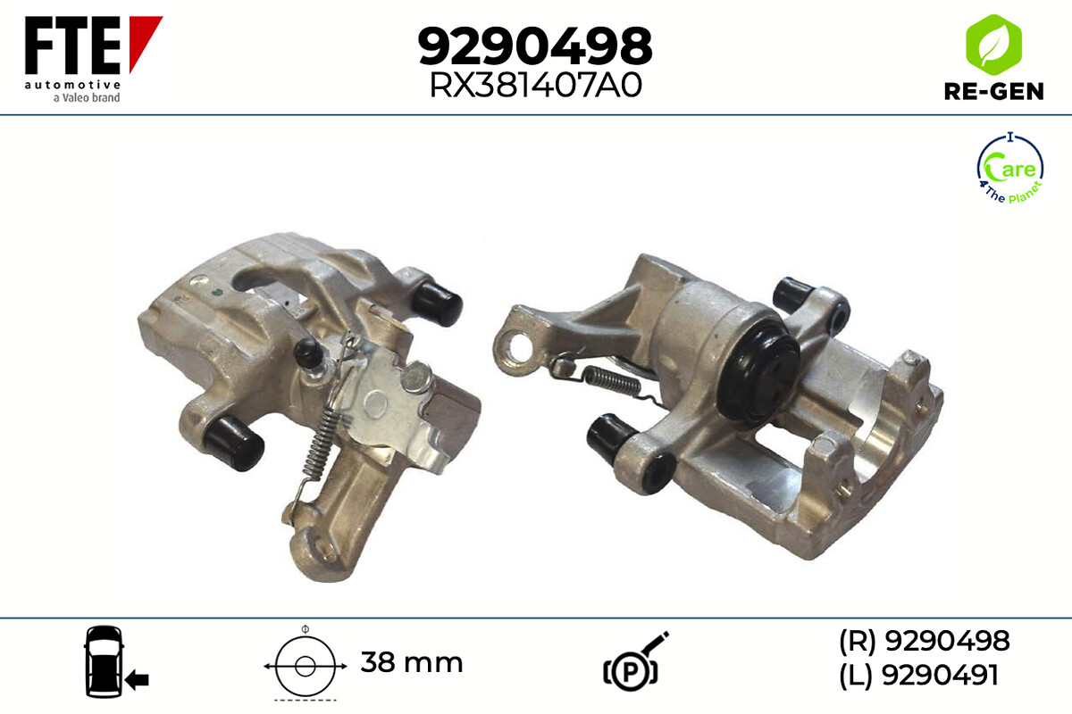 Étrier de frein FTE automotive GmbH ref. 9290498