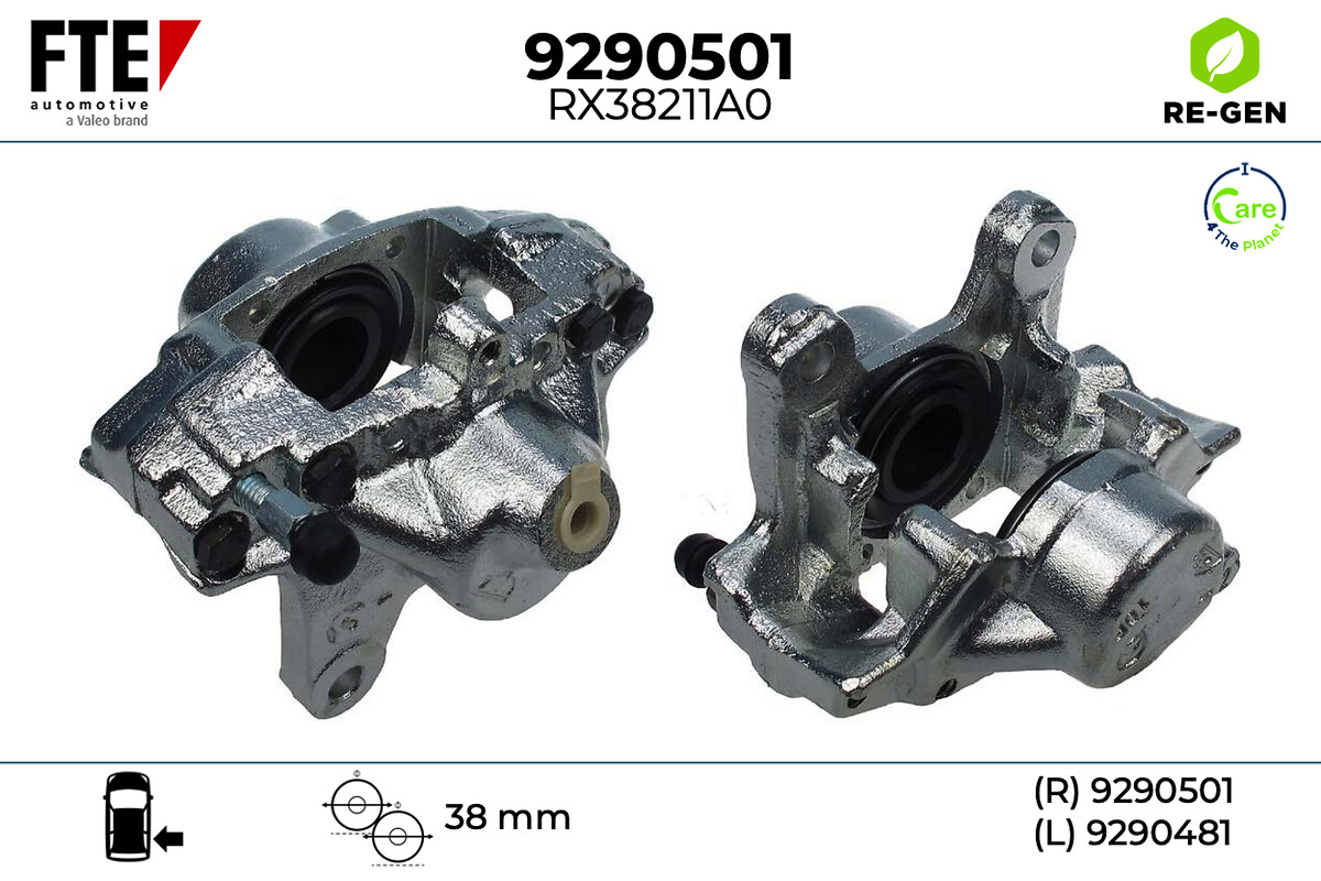 Étrier de frein FTE automotive GmbH ref. 9290501