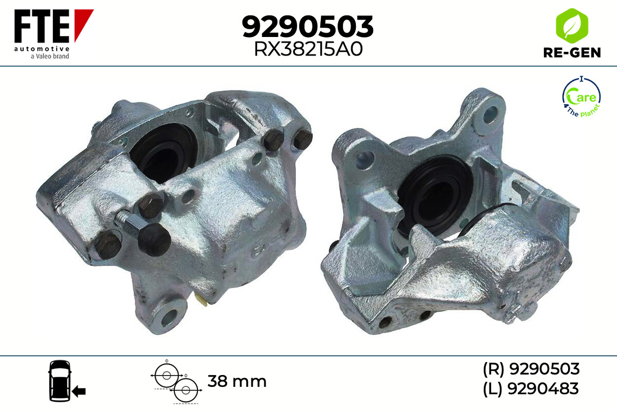 Étrier de frein FTE automotive GmbH ref. 9290503