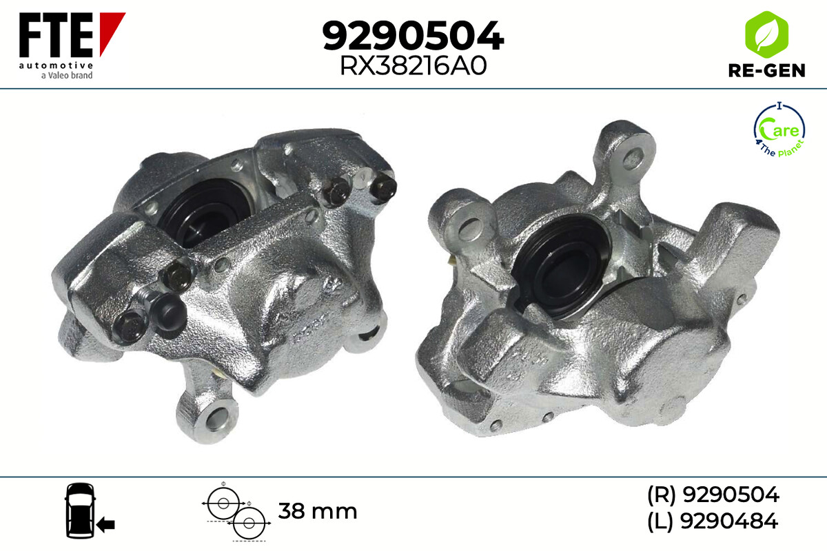 Étrier de frein FTE automotive GmbH ref. 9290504