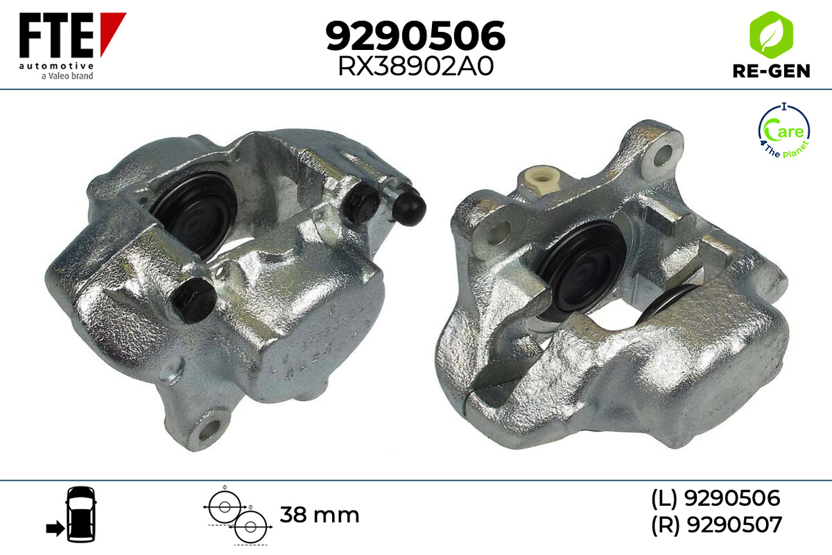 Étrier de frein FTE automotive GmbH ref. 9290506