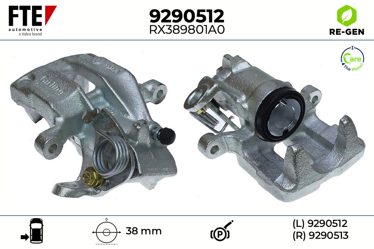 Étrier de frein FTE automotive GmbH ref. 9290512