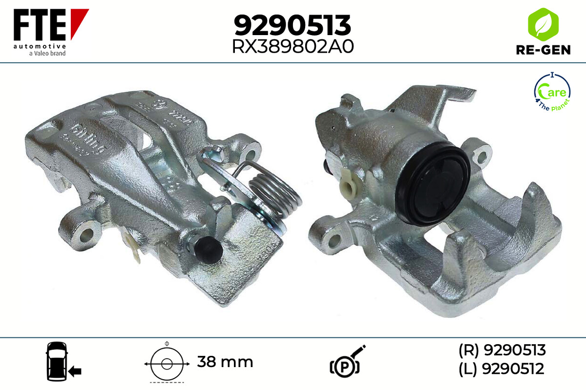 Étrier de frein FTE automotive GmbH ref. 9290513