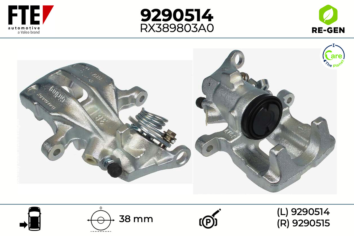 Étrier de frein FTE automotive GmbH ref. 9290514