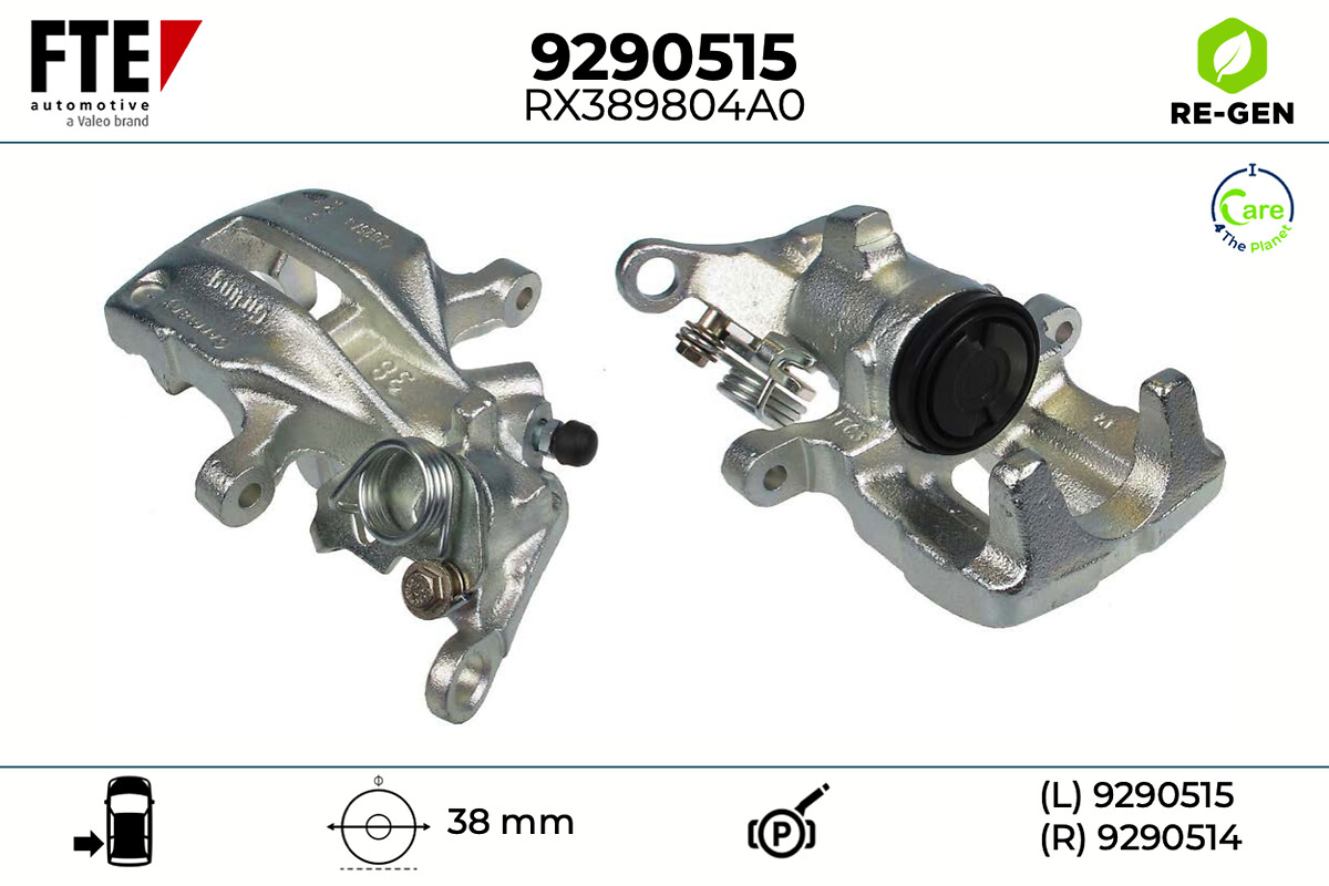 Étrier de frein FTE automotive GmbH ref. 9290515